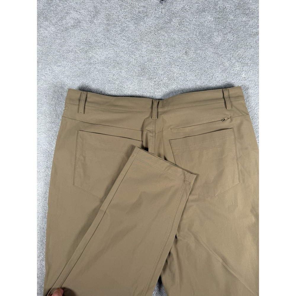 Fabletics Pants Mens 3x30*28* Khaki Tan The Don 5 Pocket Classic Fit Trouser NEW